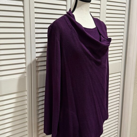 Chico’s Zenergy Purple Cardigan & Camisole Set – Size XL / 16-18 (Chico's 3) - Picture 5 of 13